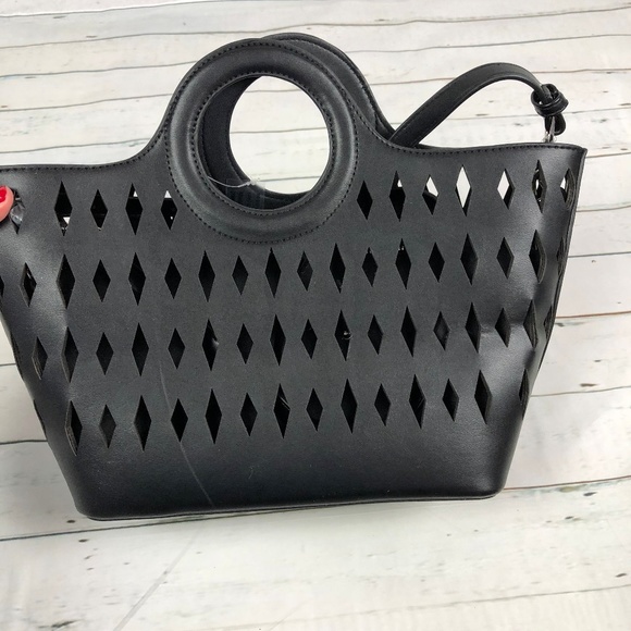 NEW Free People cut out tote in black - Picture 6 of 6